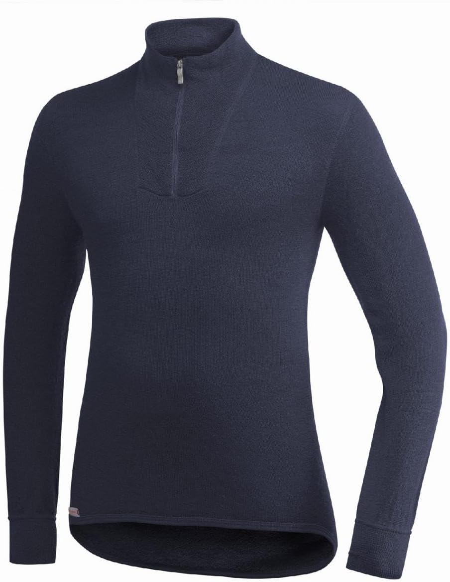 Woolpower Unisex Zip Turtleneck 200 Undershirt (1er Pack) XS Dark Navy, XS Dark Navy
