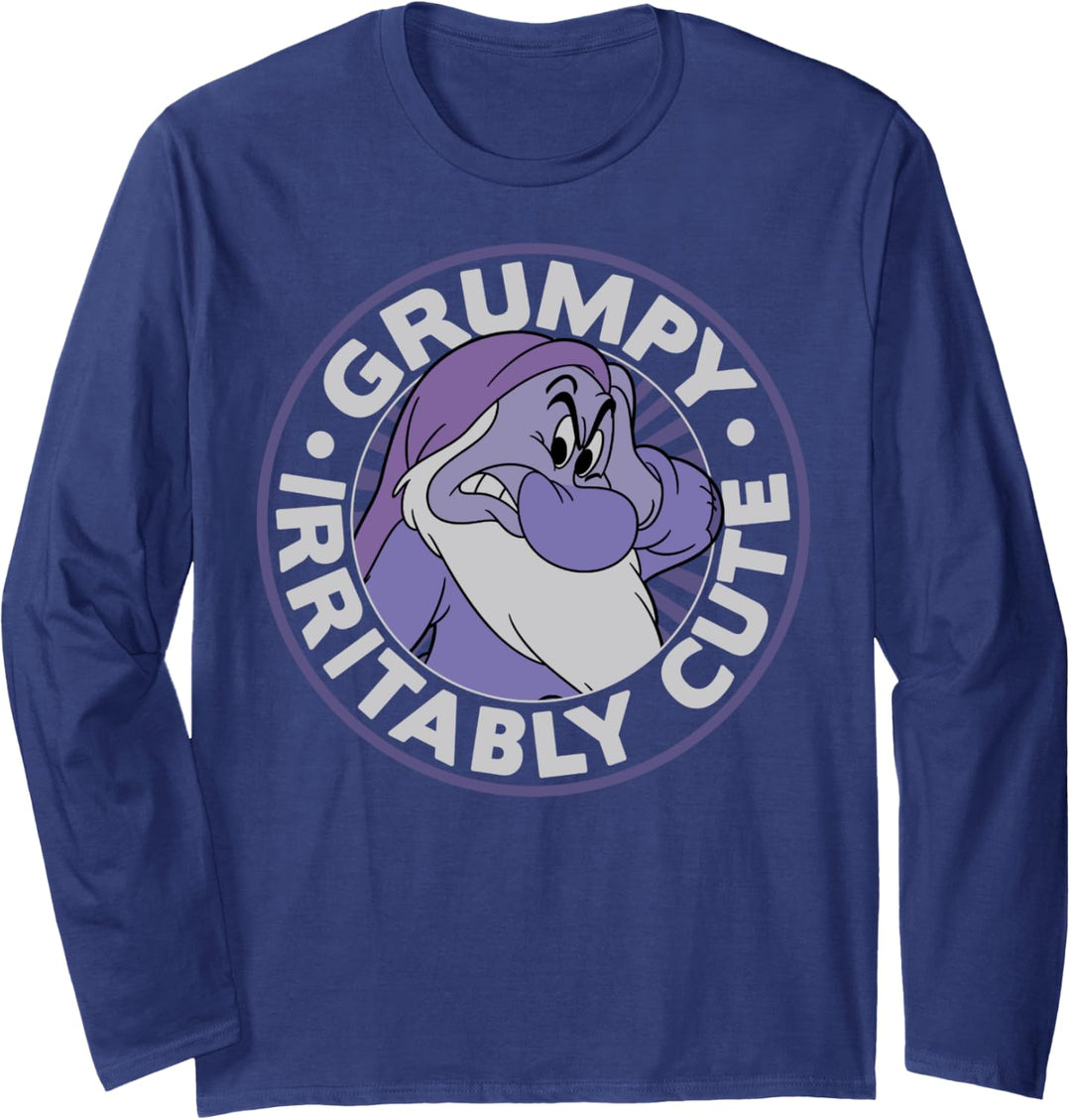 Disney Snow White Grumpy Irritably Cute Langarmshirt