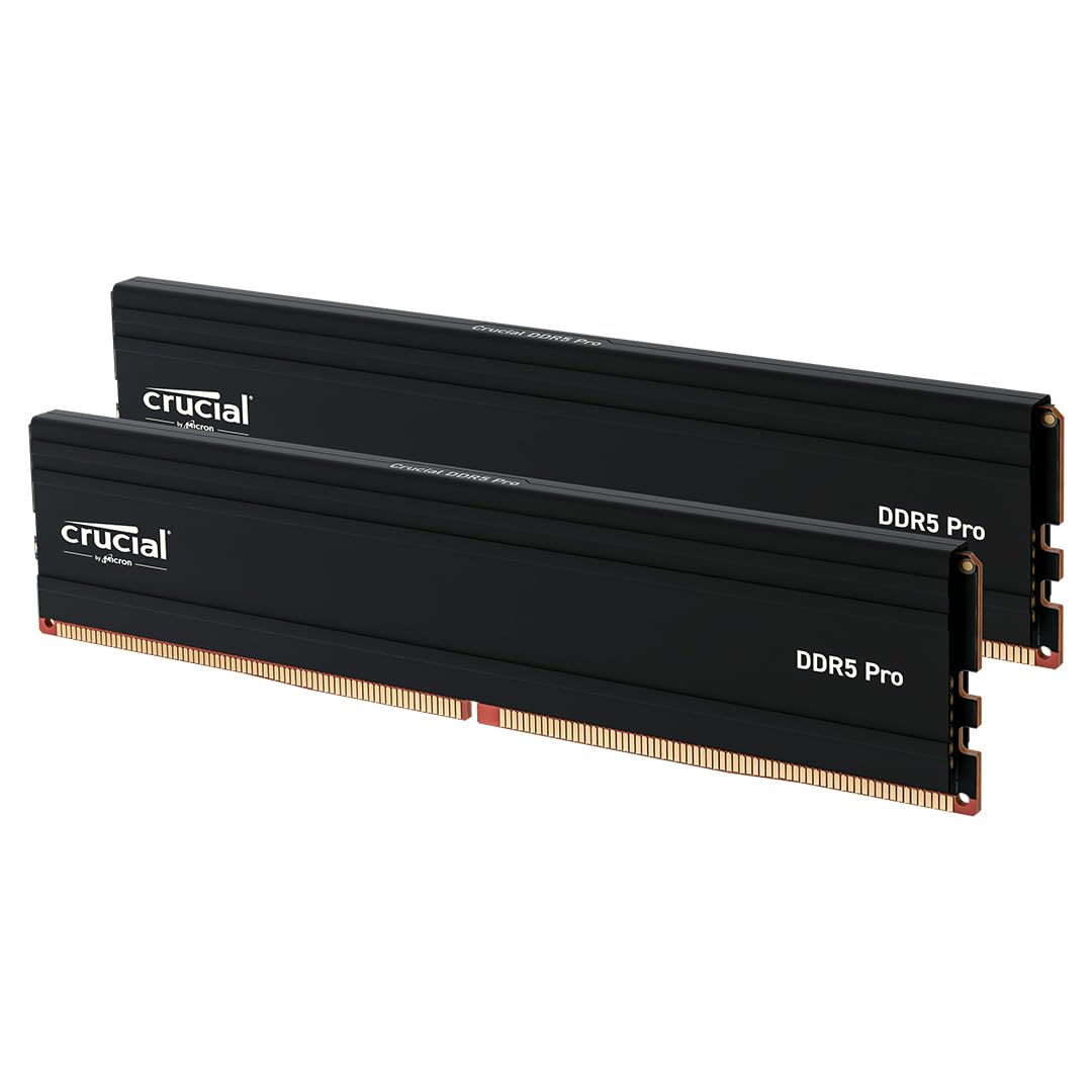 Crucial Pro DDR5 RAM 48GB Kit (2x24GB) 6000MHz, Intel XMP 3.0, PC Computer Arbeitsspeicher - CP2K24G