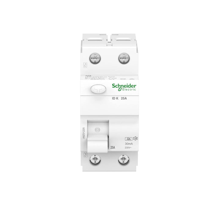 Schneider Electric Fehlerstrom-Schutzschalter IDK 2P 25A 30MA TYP A, A9Z01225, weiss 2 Polig 25 Ampe