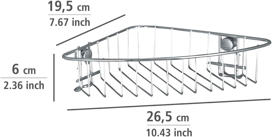 WENKO Eckablage Classic, Eckregal, Eckwandablage Uno, Uno