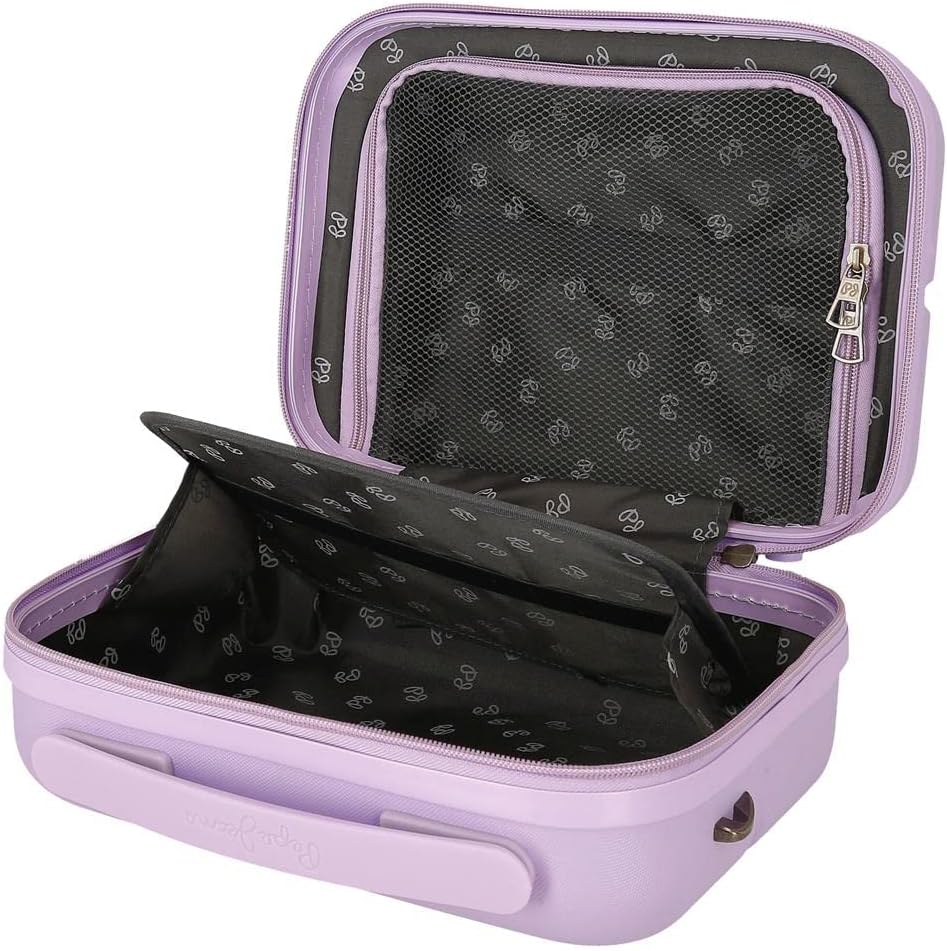 Pepe Jeans Accent ABS-Toilettenbeutel, Neceser Adaptable Con Bandolera Lila, Lila