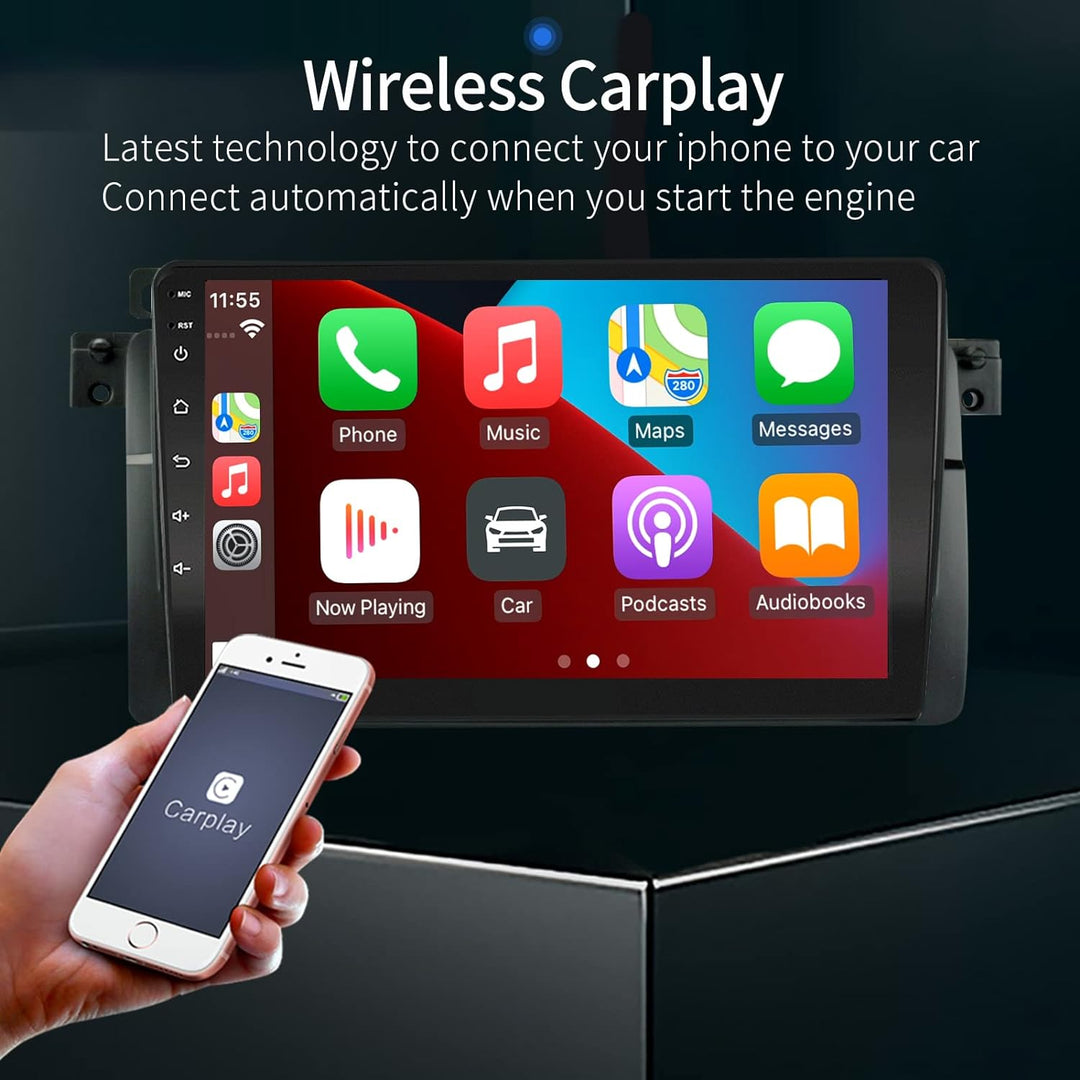 LEXXSON Android 10.1 Auto Radio Stereo 9 Zoll kapazitiver Touchscreen für BMW 3 Serie E46 323ci 325c