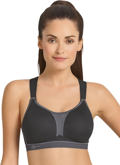 Anita - Dynamix Star Racerback - Damen - Sport BH - atmungsaktiv 80E Schwarz (Schwarz/Anthrazit 445)