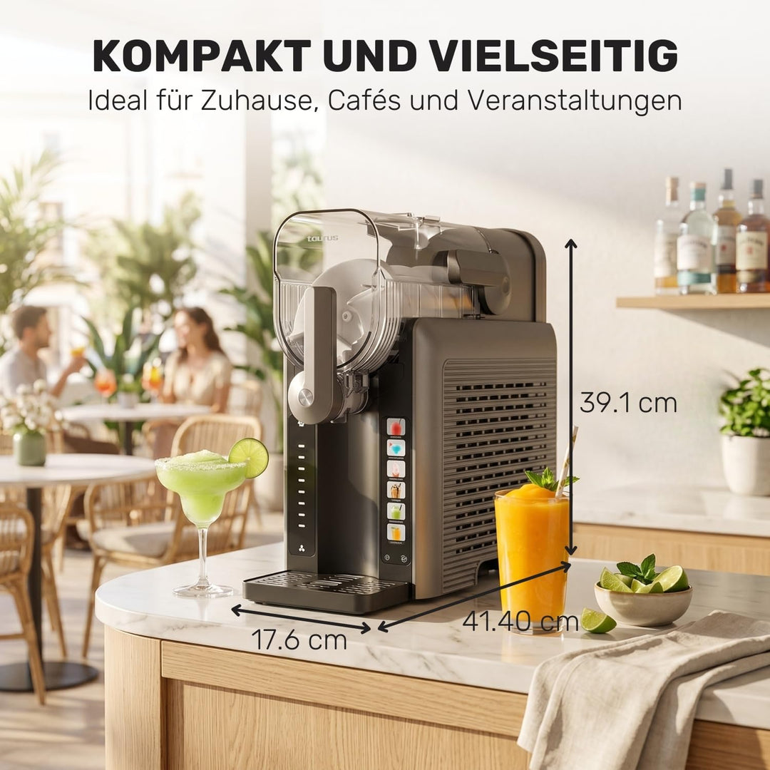Taurus Ice Flow 2600 Slushy-Maschine | Fassungsvermögen | 6 Programme für eiskalte Getränke und Slus