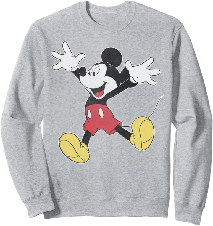 Disney Mickey Mouse Jumping for Joy Portrait Sweatshirt