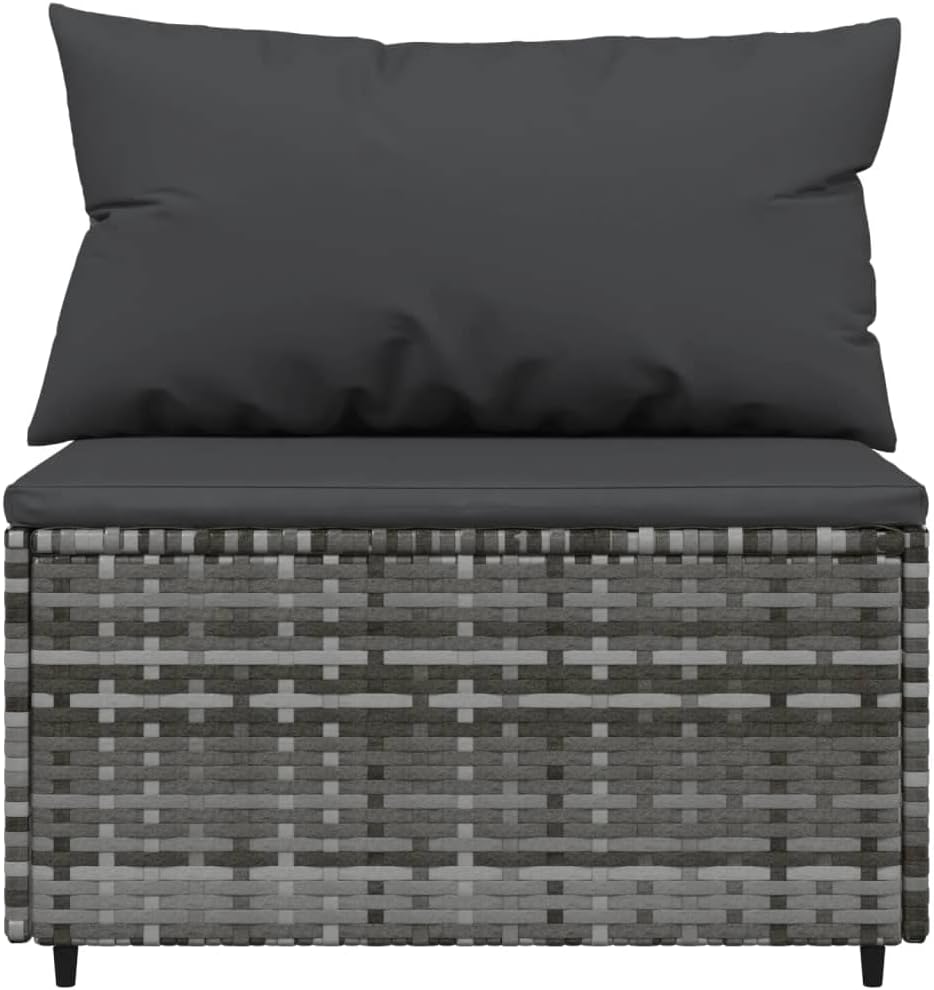 vidaXL Garten Lounge Set 4-TLG., Gartenmöbel Set mit Kissen, Sitzgruppe für Garten Terrasse, Modular
