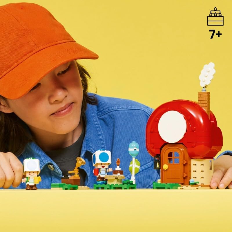 LEGO Super Mario Party bei Toads Haus - Interaktives Set mit 2 Figuren, Küche, Schlafzimmer & Pickni