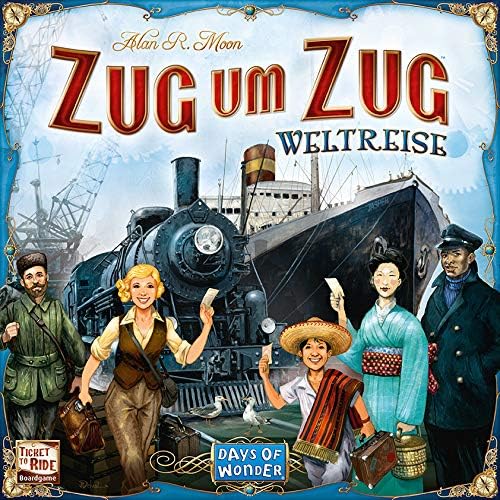 Days of Wonder | Zug um Zug – Weltreise | Familienspiel | Brettspiel | 2-5 Spieler | Ab 10+ Jahren |