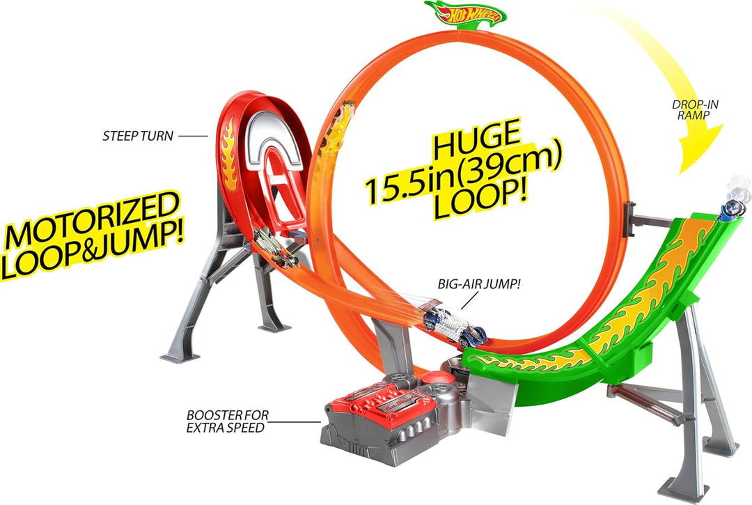 Hot Wheels acrobatische racebaan Power Shift Raceway