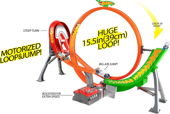 Hot Wheels acrobatische racebaan Power Shift Raceway