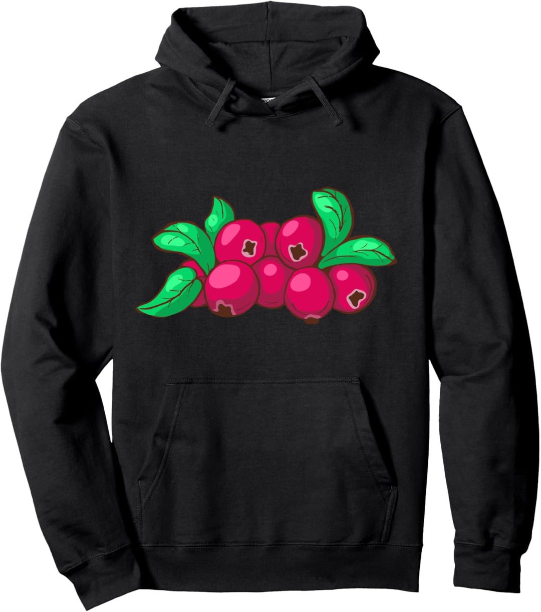 Cranberry Moosbeeren Beeren Obst Veggie Vegetarier Niedlich Pullover Hoodie