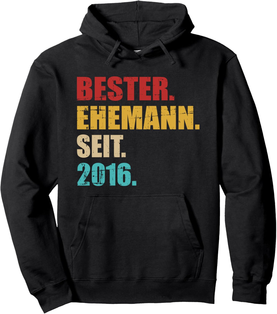 Bester Ehemann seit 2016 5. Hochzeitstag Pullover Hoodie