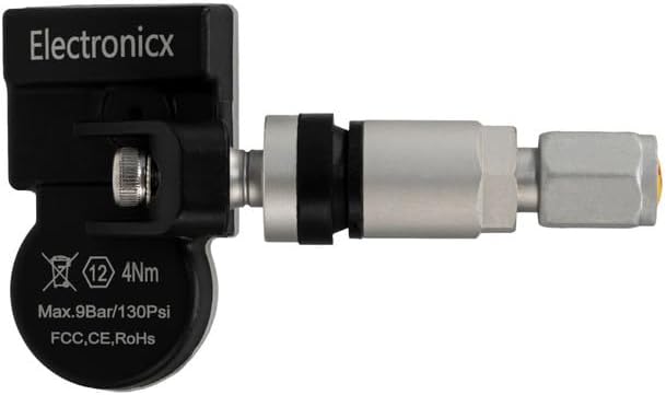 4x RDKS TPMS Reifendrucksensor Reifendruckkontrollsystem Metallventil Silber passend für Sebring Voy