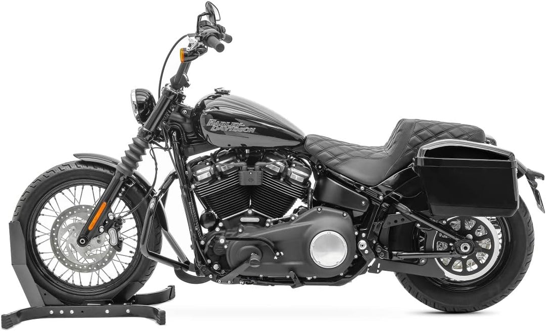 Craftride Seitenkoffer NV je 20l + Haltesatz für Chopper/Custombike Special CB43009