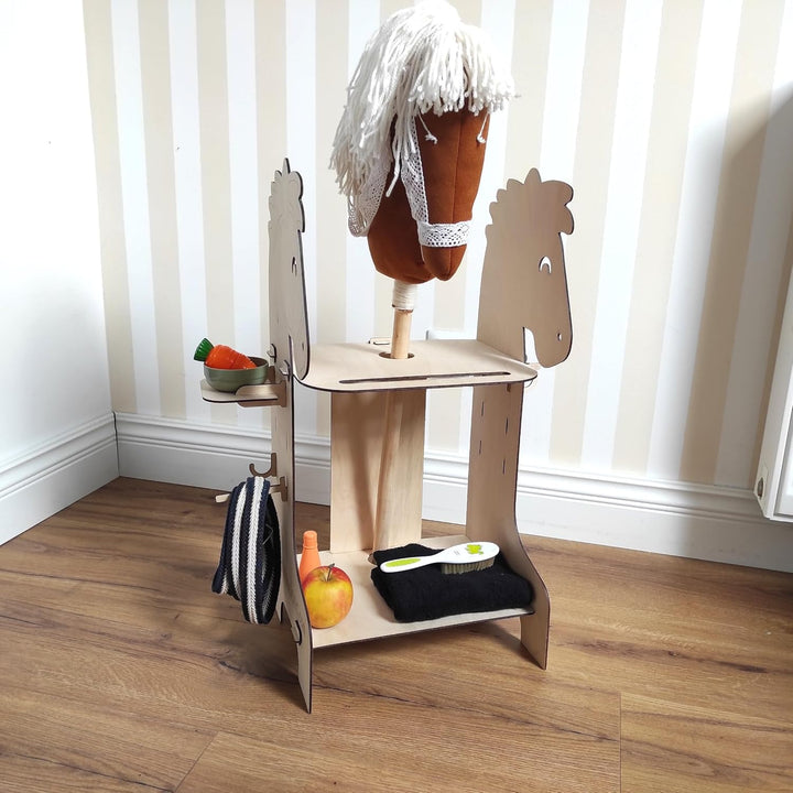 Hobby Horse Stall, Holzstall, Pferde Stall, Hobby Horse Ständer