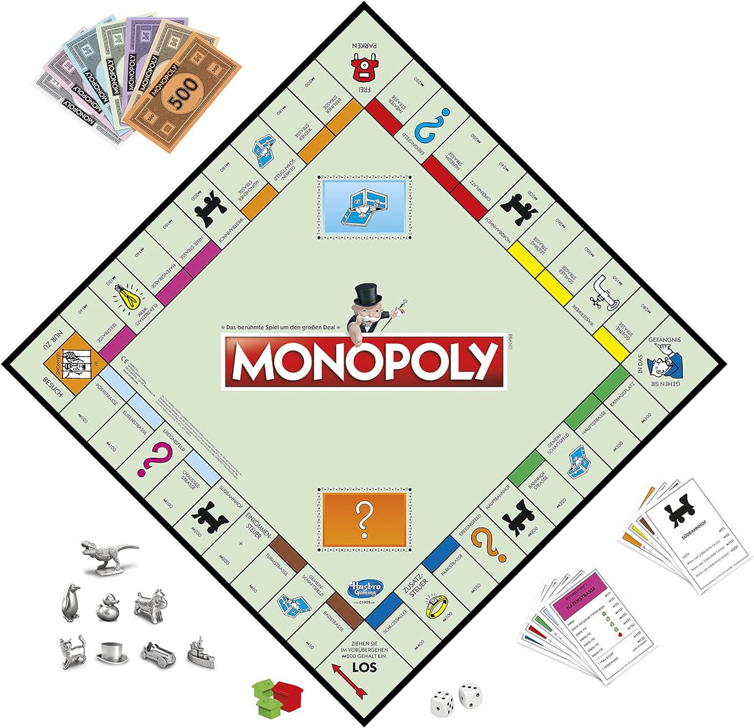 Monopoly Classic, Gesellschaftsspiel für Erwachsene & Kinder, Familienspiel, der Klassiker der Brett