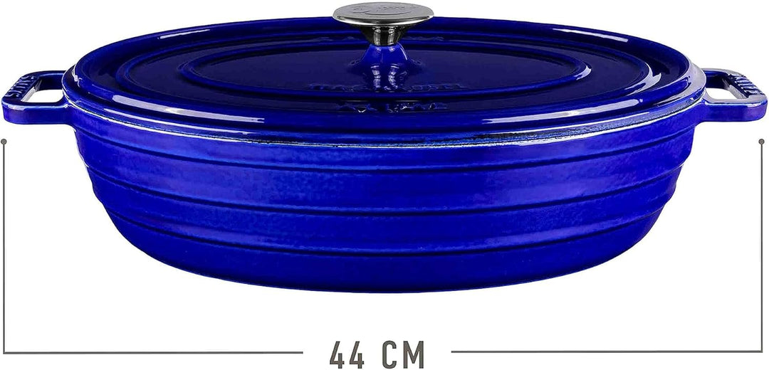 Sallys Gusseisenbräter Alime (Royal Blue Majolika), Royal Blue Majolika