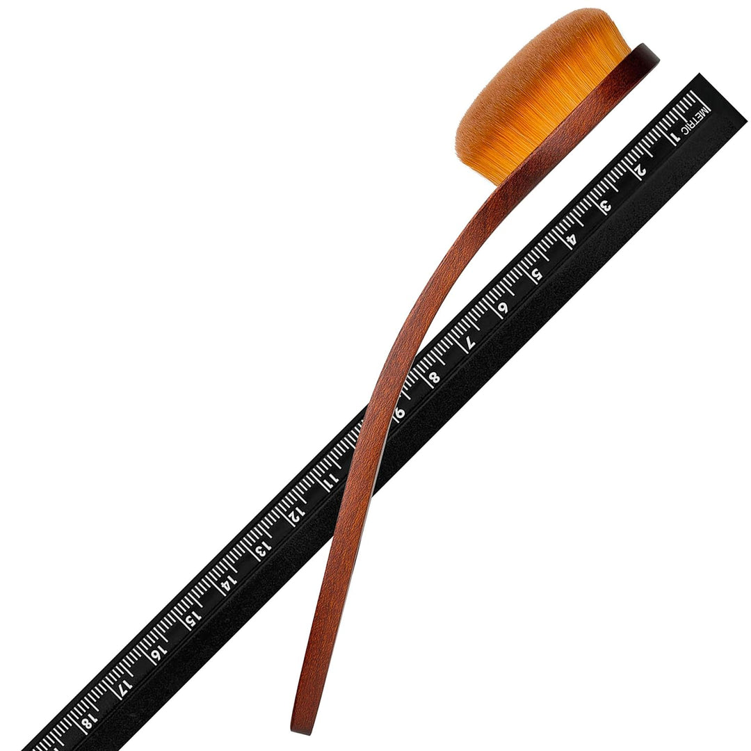 FOUNDATIONPINSEL - PUDERPINSEL mit soft touch Faser / vegan / Kunstfaser / Gr.14 / Made in Germany /