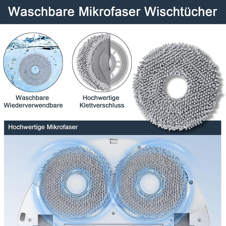 Zubehörset für Roborock Qrevo S5V /Qrevo Curv/Qrevo Curv S5X / Qrevo Edge/Qrevo Edge S5A Saugroboter