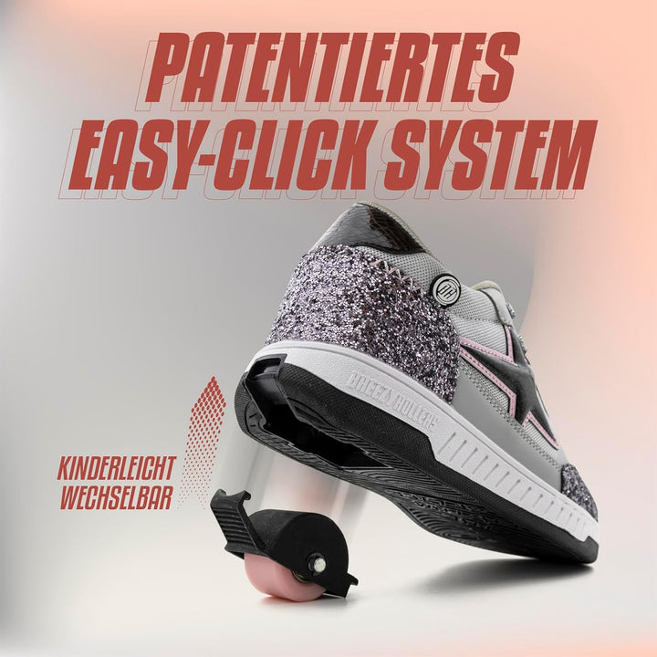 BREEZY ROLLERS Schuhe mit Rollen für Kinder I Rollschuhe-Sneaker Kids I Von Kinder Strassen-Schuhen