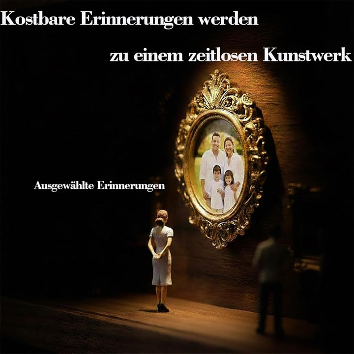 Generisch DIY Mini Museum Silhouette Box, Mini Figuren Menschen Museum, Kreatives Erinnerungsdisplay