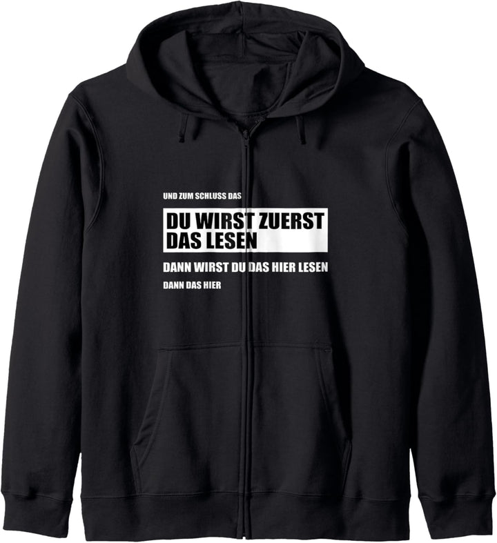 Lustige Optische Täuschung Witziger Spruch Hingucker Fun Kapuzenjacke