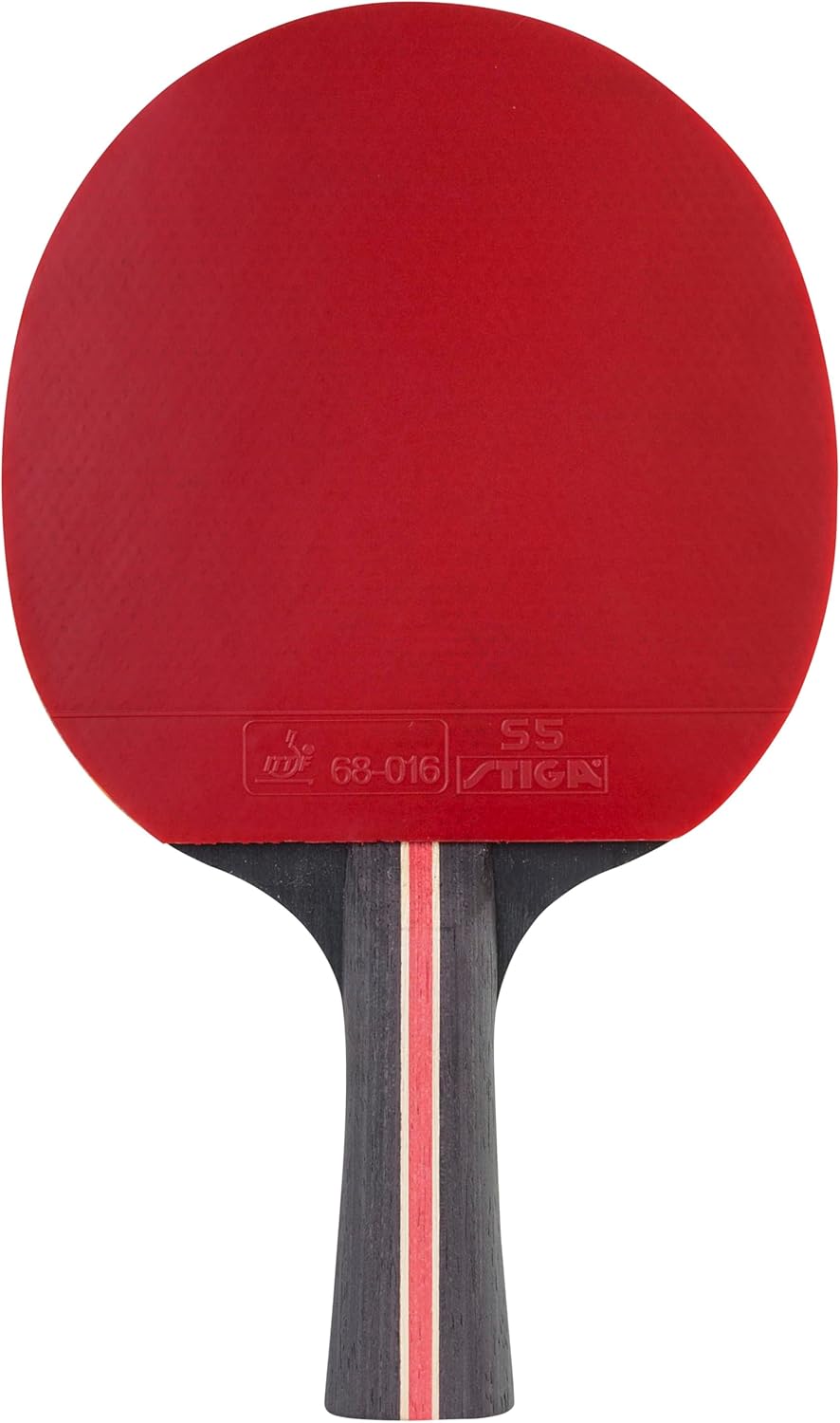 Stiga Flexure 5-Sterne Tischtennisschläger ITTF Profi Tabletennis Racket, Schwarz/Rot