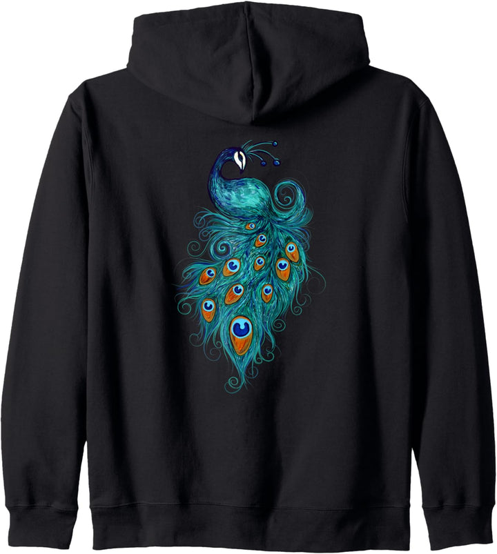 Peacock artistic peacocks Künstlerische Pfauen von Kapuzenjacke