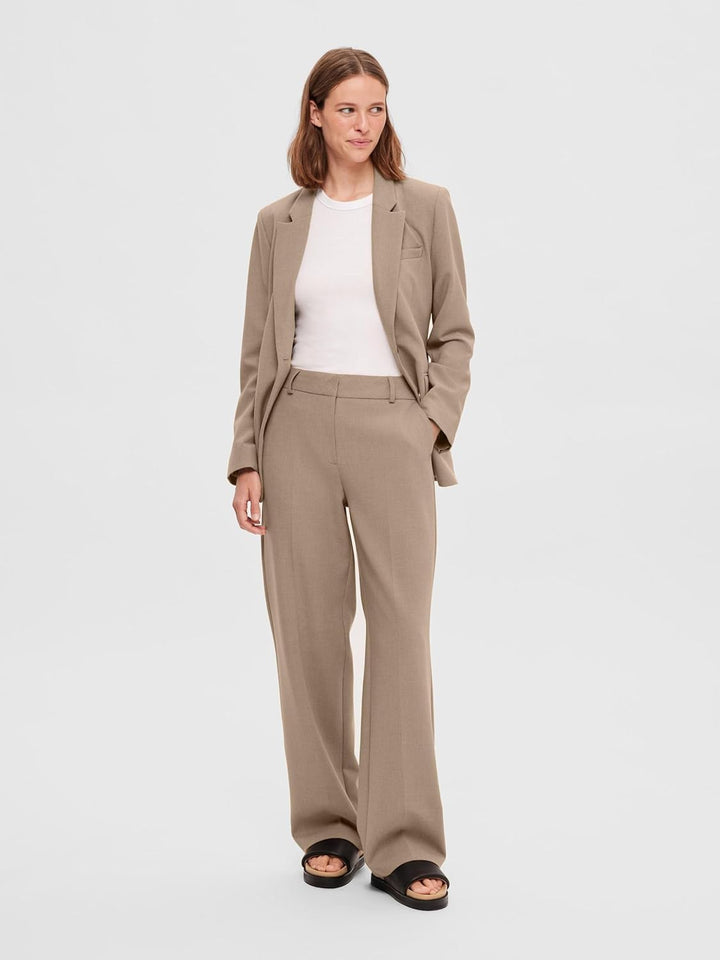 SELECTED FEMME Damen Slfrita Mw Wide Pant Camel MLG B Noos Hose, 42