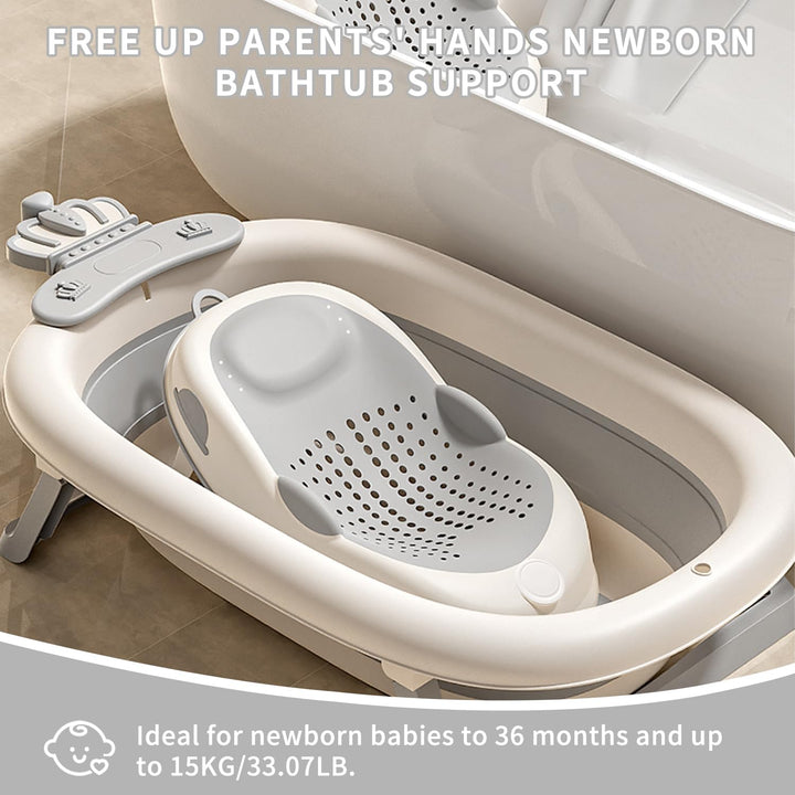 Babybadewannensitz: Ergonomisch Geformt für Babys im Alter Badewannensitz von 0-6 Monaten Weich Ruts