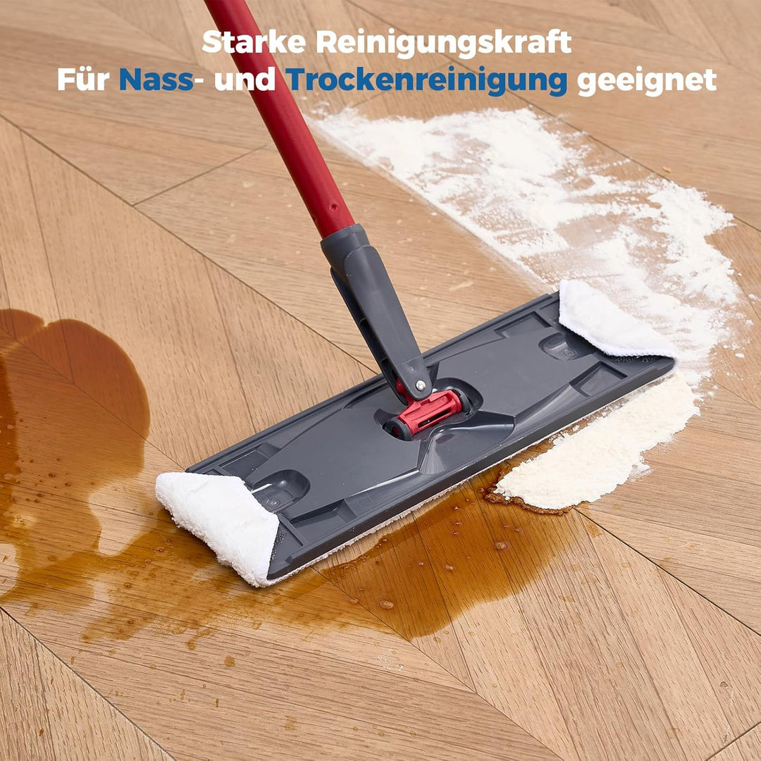 4 Stück für Vileda H2PrO Bodenwischer Ersatzbezug, Mikrofaser Bezug Kompatibel mit Vileda H2Pro & O-