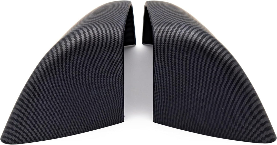 Tesvolution® Spiegelkappen Carbon-Optik für Tesla Model Y 2022-2023 Tuning Zubehör für Spiegel Abdec