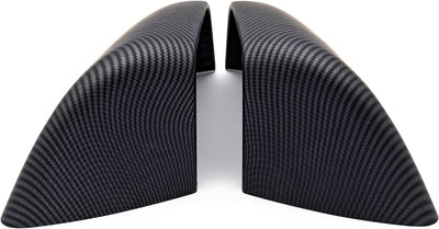 Tesvolution® Spiegelkappen Carbon-Optik für Tesla Model Y 2022-2023 Tuning Zubehör für Spiegel Abdec