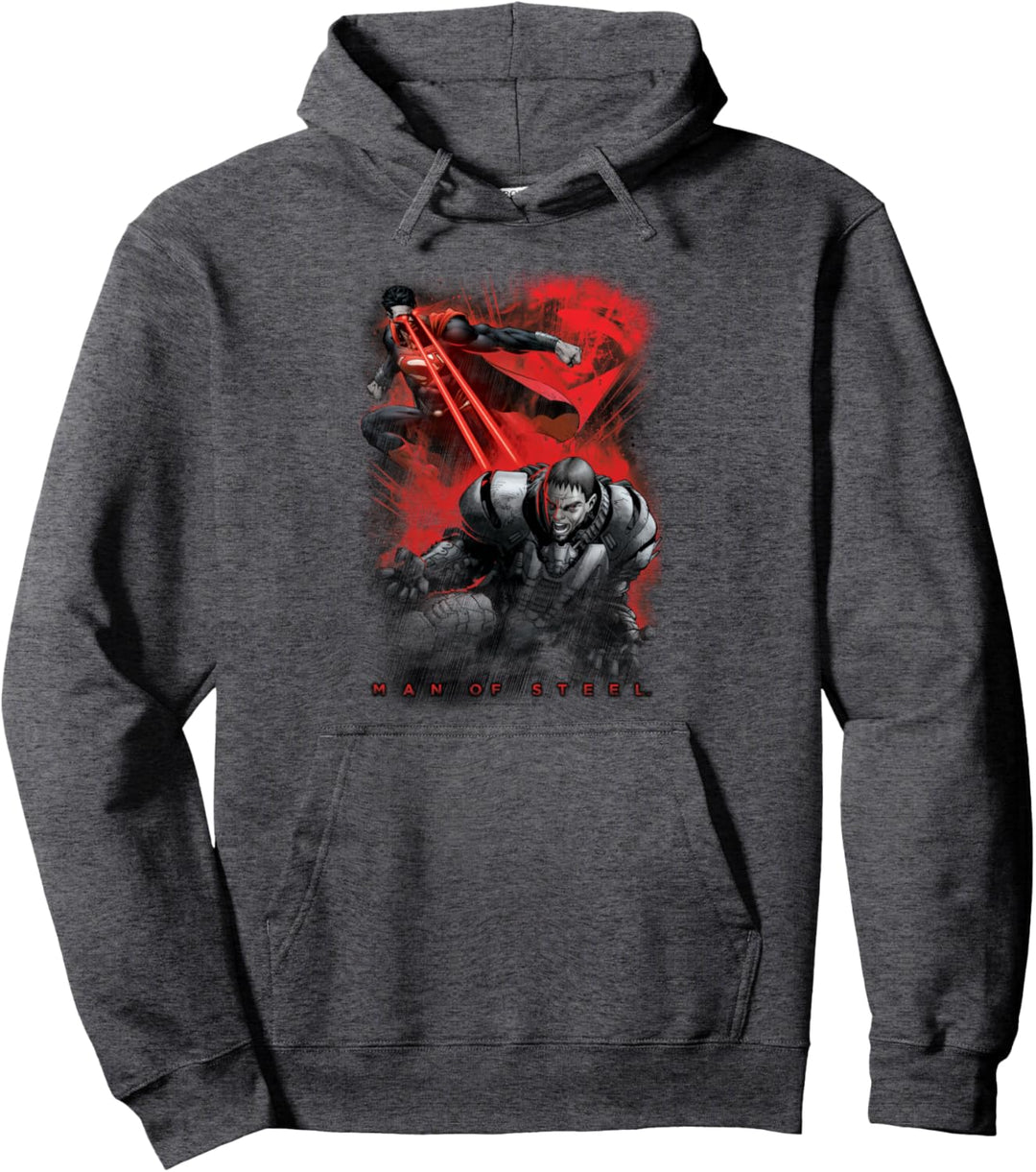 Superman Man of Steel Zod Fire Fight Pullover Hoodie