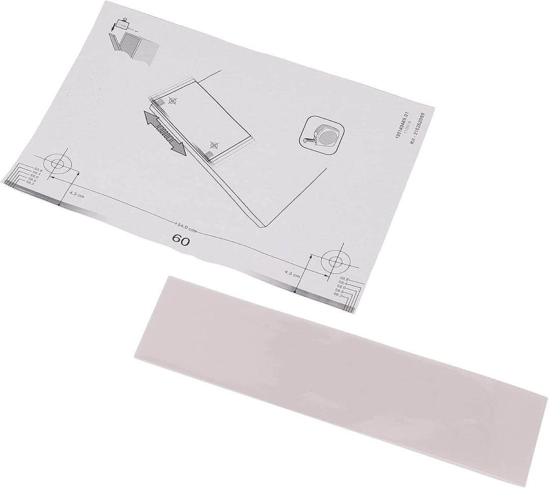sparefixd Schranktür-Installationsset, 45 oder 60 cm, passend für Hotpoint-Geschirrspüler