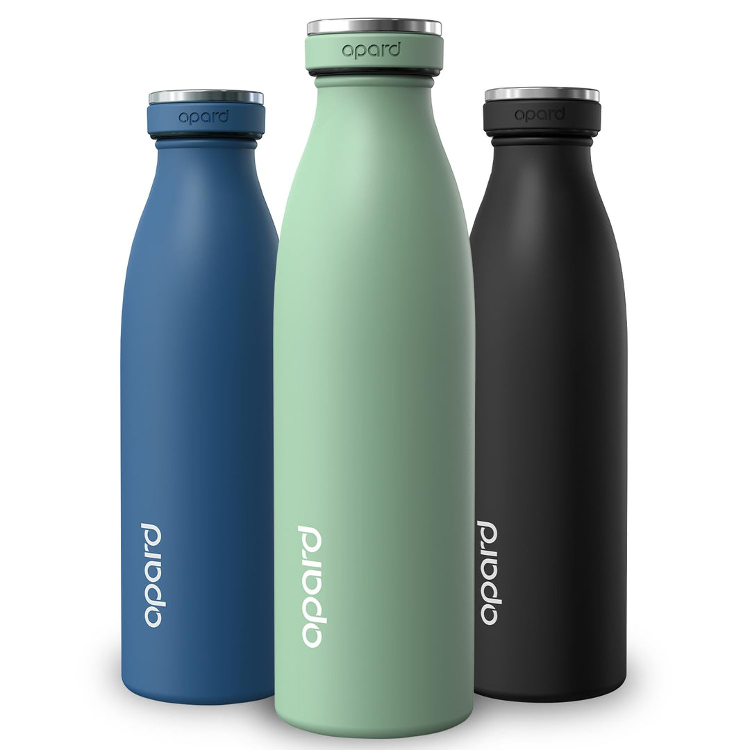 Opard Grip Thermosflasche 500ml, 36h Kalt & 12h Heiss Trinkflasche Edelstahl, Trinkflasche Kohlensäu