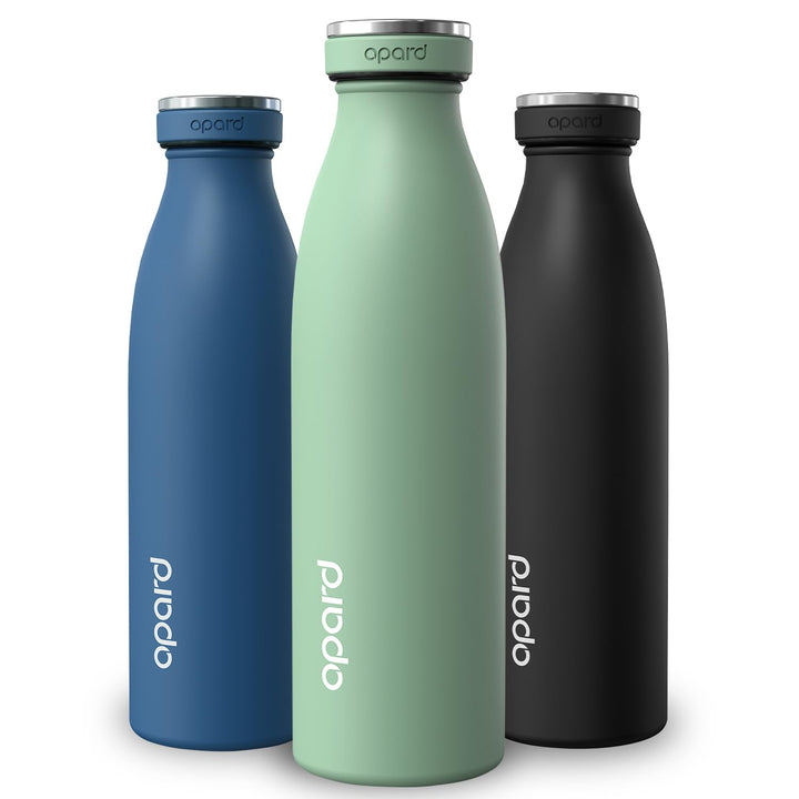Opard Grip Thermosflasche 500ml, 36h Kalt & 12h Heiss Trinkflasche Edelstahl, Trinkflasche Kohlensäu