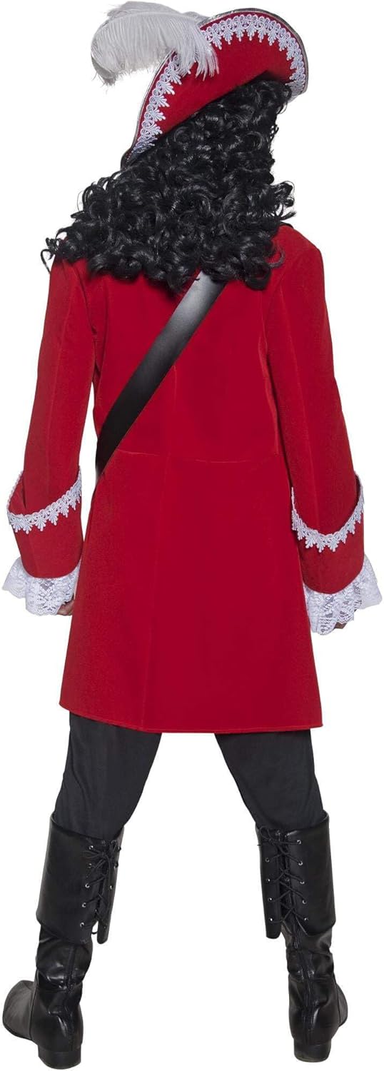 Smiffys Deluxe Authentic Pirate Captain Costume, Red Halloween und Karneval