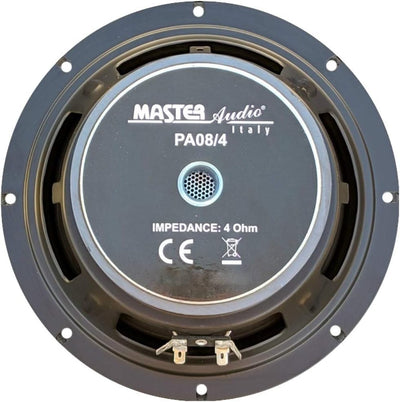 1 WOOFER MASTER AUDIO PA08/4 Lautsprecher tieftöner 20,00 cm 200 mm 8" 240 watt rms 480 watt max imp