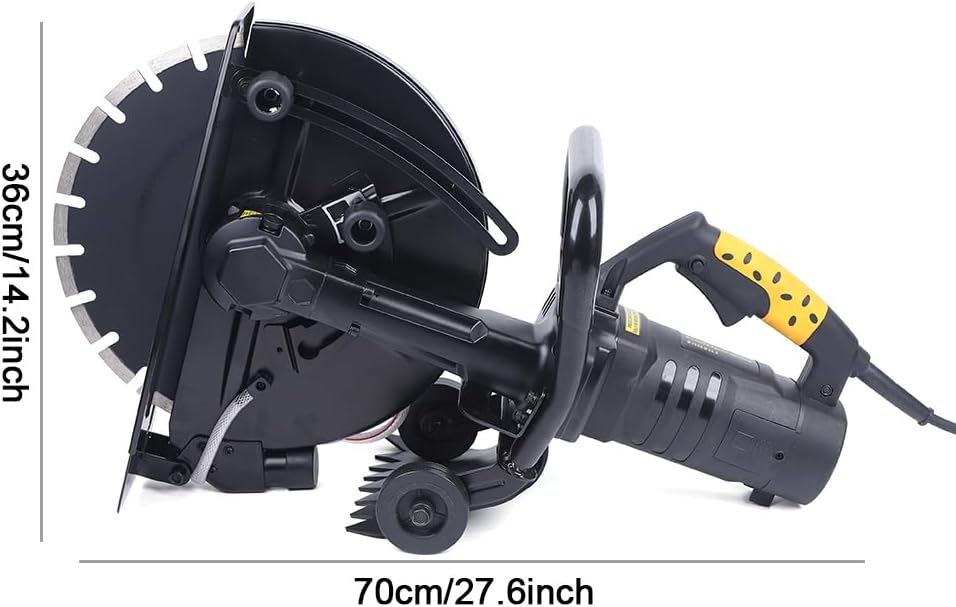 3200W Schlitzmaschine, 220V Elektrisch Betonschneider Trennschleifer Fugenschneider, Mauernutfräse S