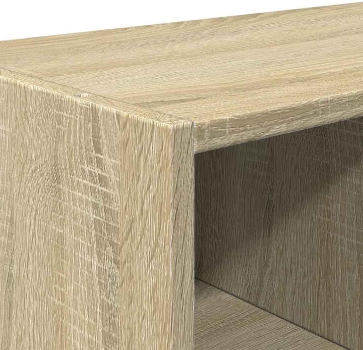 vidaXL Schuhregale 2 STK. Stapelbar Sonoma-Eiche 89,5x30x40 cm, Schuhaufbewahrung, Schuhorganizer, S
