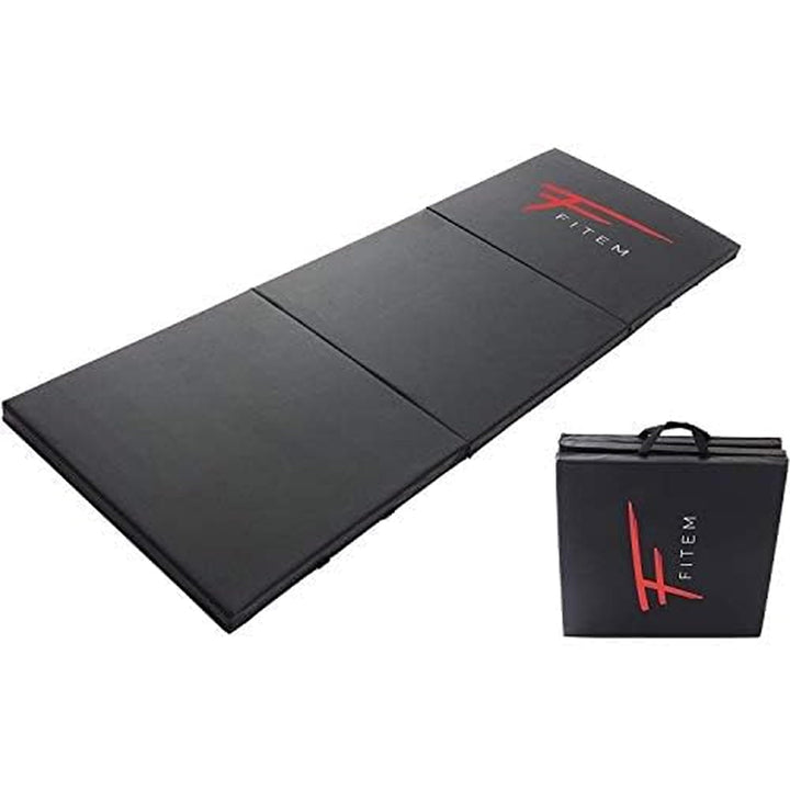 Fitem Fitnessmatten, faltbar, dick, Masse 240 x 120 x 4 cm oder 180 x 60 x 4 cm, mit Transportgriffe
