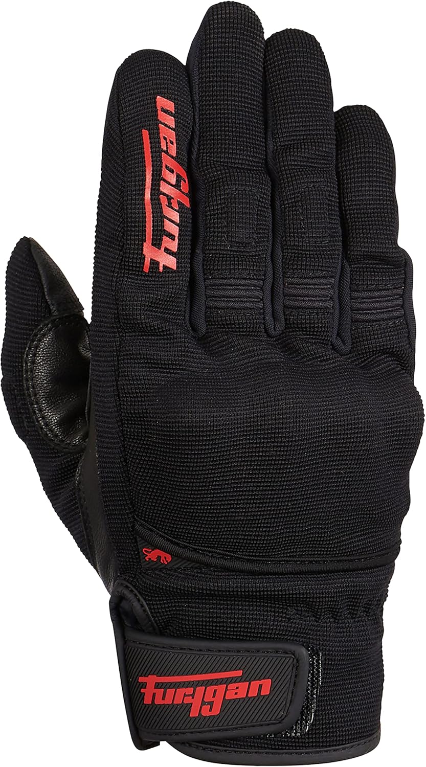 Furygan Damen Jet Lady D3o MOTORRADHANDSCHUHE XL Schwarz-rot, XL Schwarz-rot