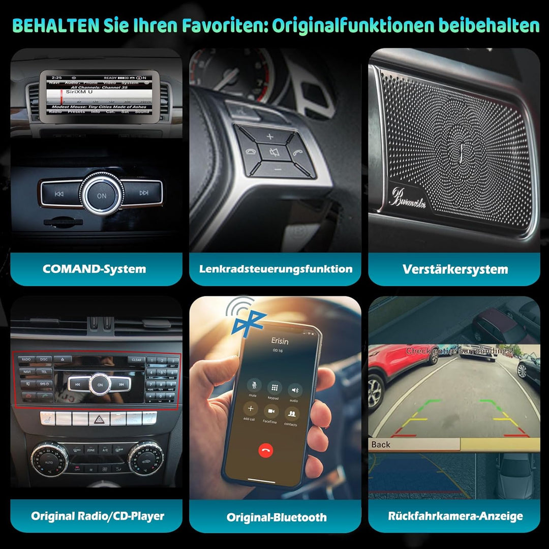 10,25 Zoll IPS Bildschirm Android 13 DAB+ Autoradio Für Mercedes ML/GL-Klasse W166 X166 mit GPS Navi