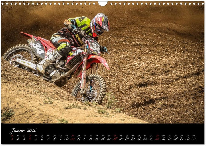 Motocross Racing 2026 (Wandkalender 2026 DIN A3 quer), CALVENDO Monatskalender: Actionreiche Fotos a