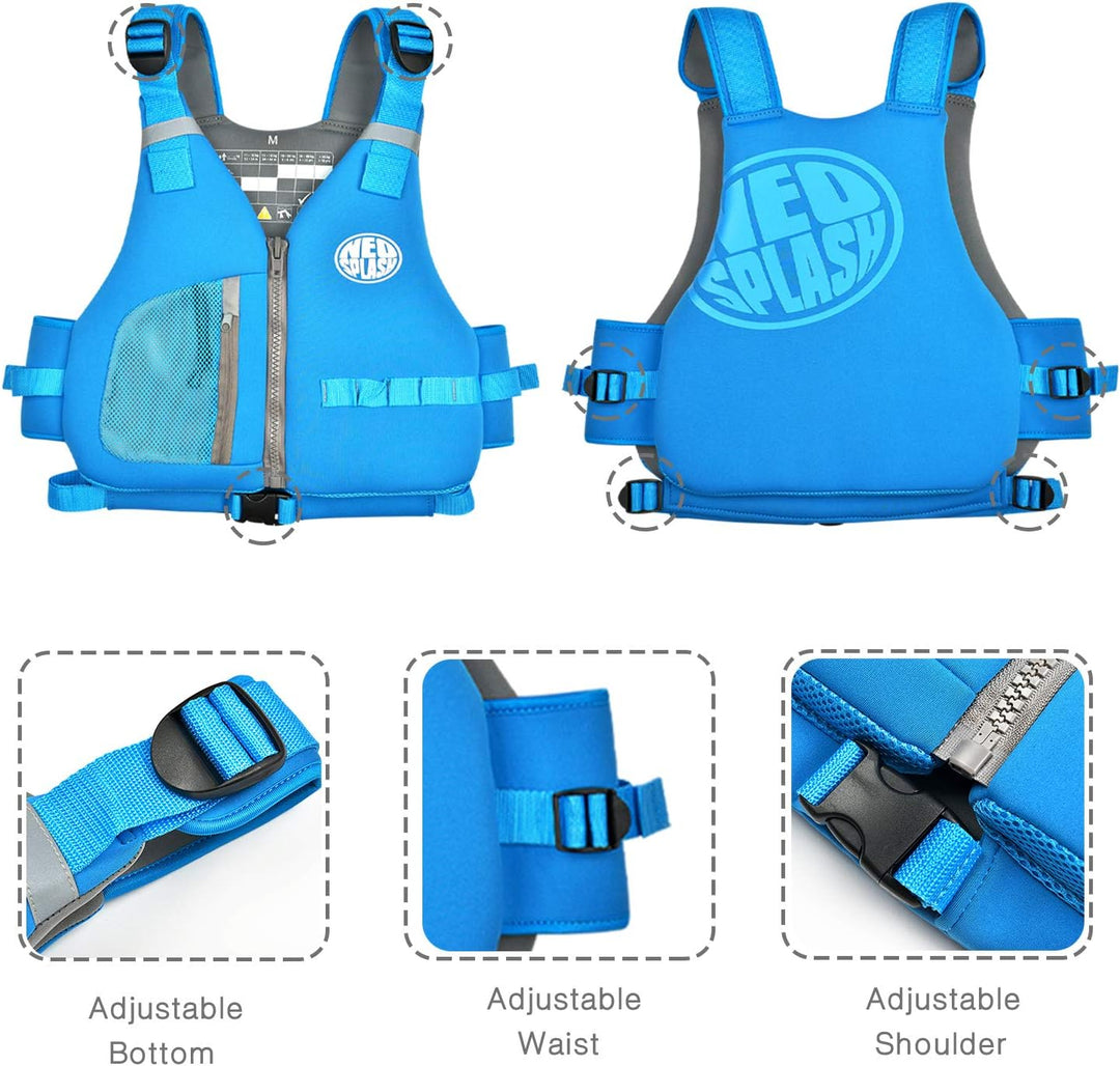 Schwimmlernweste Erwachsene, Schwimmhilfe, Festtoffweste ideal für den Wassersport, Kajak, Bootfahre