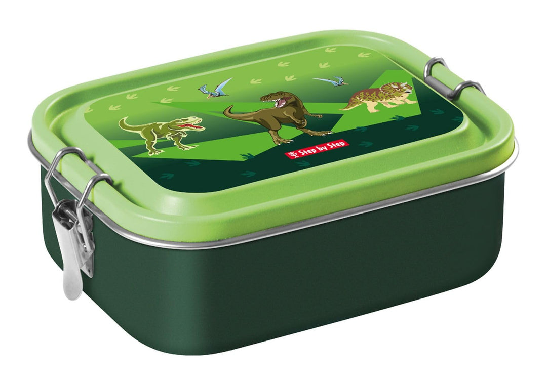 Step by Step Lunchbox Stainless Steel Dino grün