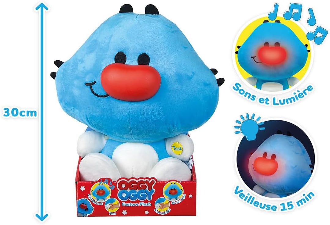 Simba 109356132 Oggy Funktionsplüsch, mit Licht und Sound, 30cm, Plüschfigur ab den ersten Lebensmon
