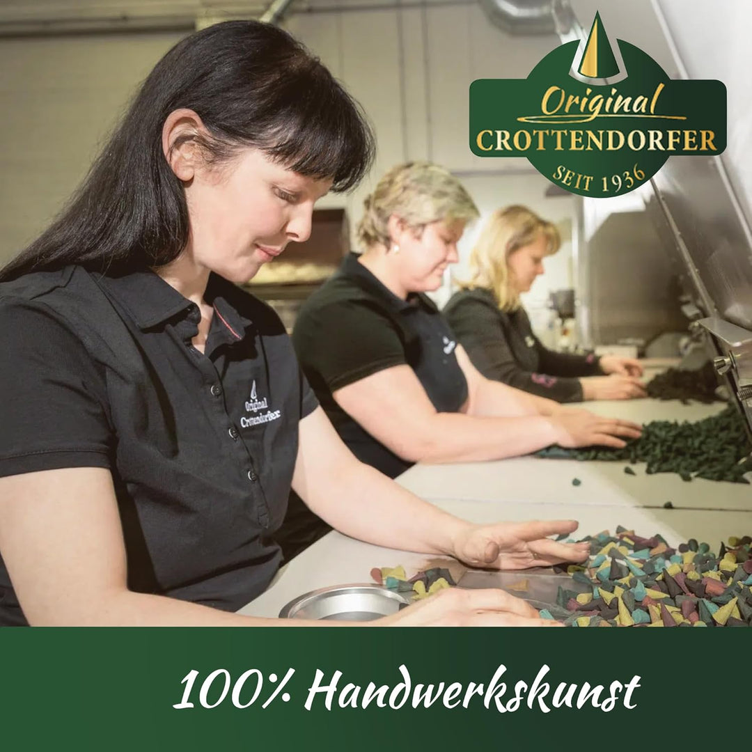 Crottendorfer Räucherkerzen Weihnachtlicher Weihrauch 10er Pack (10 x 24 Stück) – Kräftiger Weihrauc